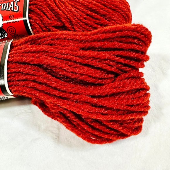 Vintage Aunt Lydia's "Chestnut" Rug Yarn Bundle of 3 Skeins - New - Picture 5 of 5